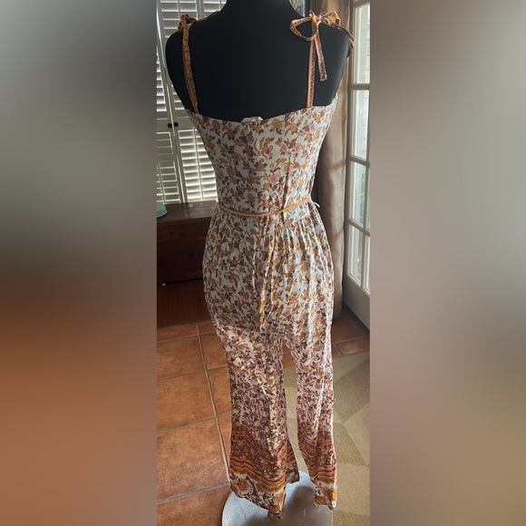 SOLD OUT- Umgee Mix Print Spaghetti Strap
Smocked Sweetheart Neckline Jumpsuit - Picture 6 of 6